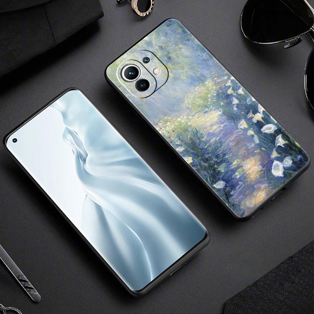 Case For Xiaomi Mi 15 14 13 12 11 Lite 14T 13T 12T 11T Pro Poco X7 X6 X5 X3 Pro F6 F5 F4 Cover Claude Monet Garden Paint Art