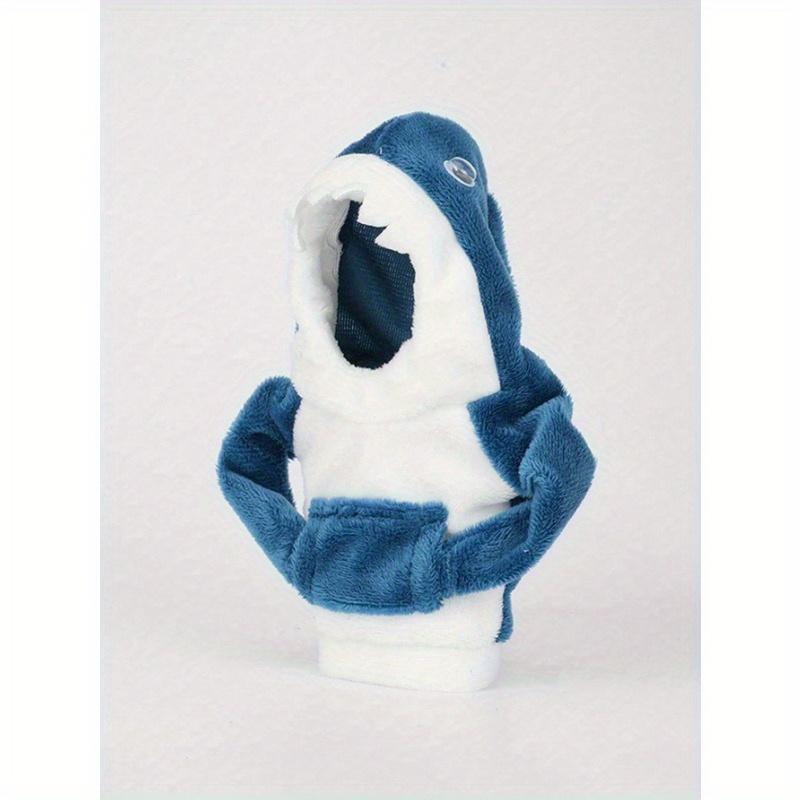 Bluza z kapturem rekina - Wygodna bluza na gałkę zmiany biegów manualnej, Kreatywne akcesoria do wnętrza samochodu