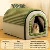 Enclosed Pet House Detachable Warm Tent Winter Dog Bed & Cat Bed  For Small Animals