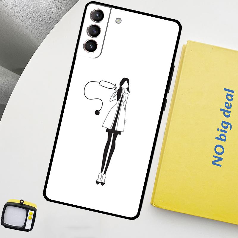 Nurse Medical Health Heart Phone Case For Samsung Galaxy S26 S25 S24 Ultra S20 S21 S22 S23 Plus S10 S24 FE S25 FE Cover