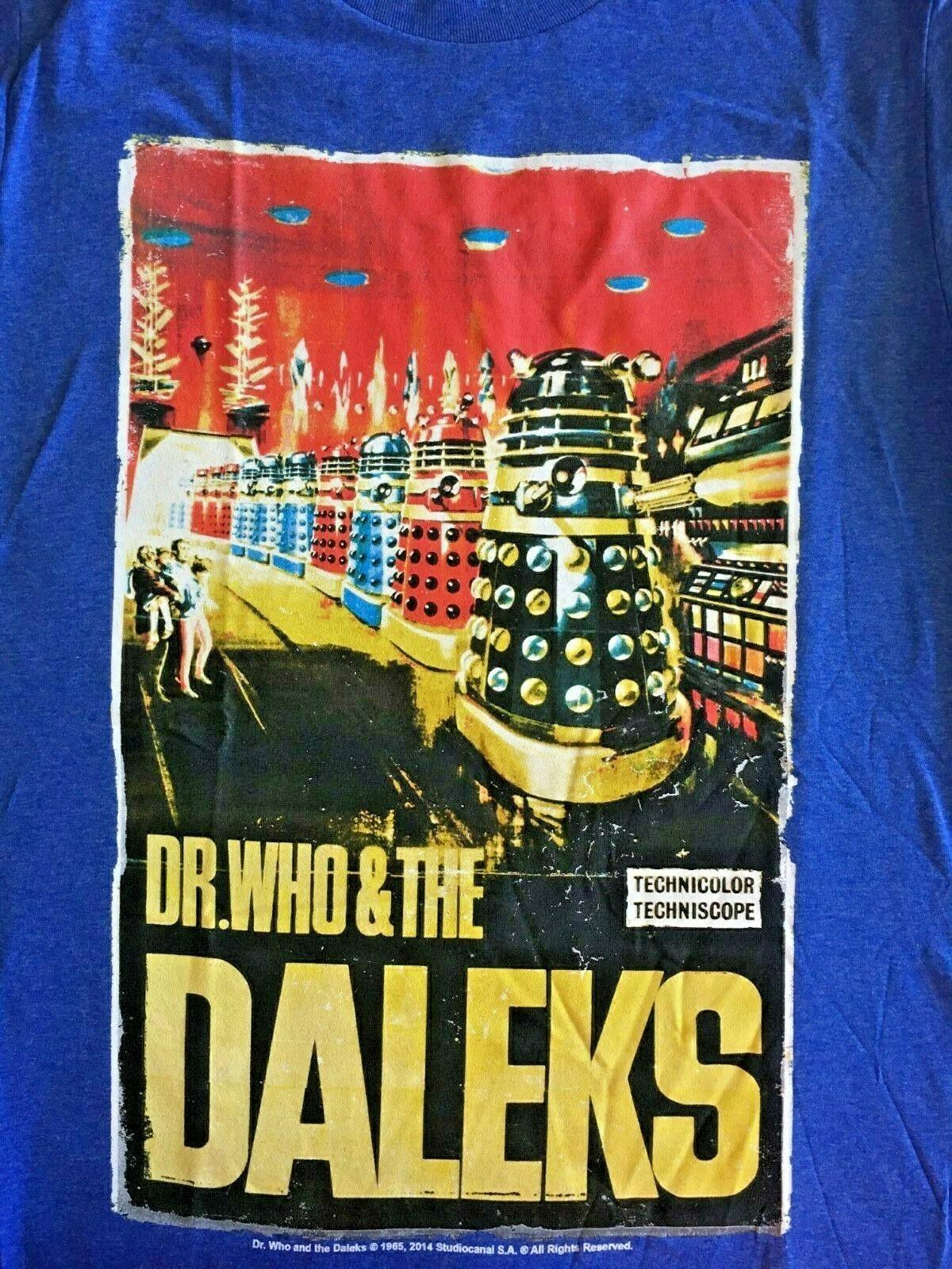 Dr Who and the Daleks Men T-Shirt -NEW Available in S M L New S