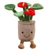 Flowers Green Plant Plush Toy Stuffed Potted Flower Dandelion Lily Iris Tulip Anthurium Orchid Strawberry Home Decor Gift