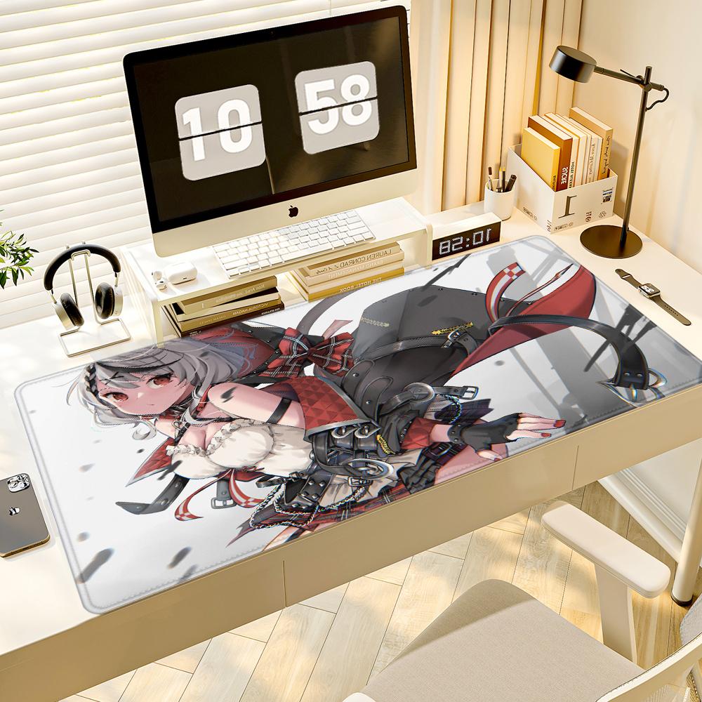 Anime Desk Mat Hololive Sakamata Chloe Large Mousepad Keyboard Extended Pads Kawaii Girl Mouse Pad Office Pc Rubber Mouse Mats