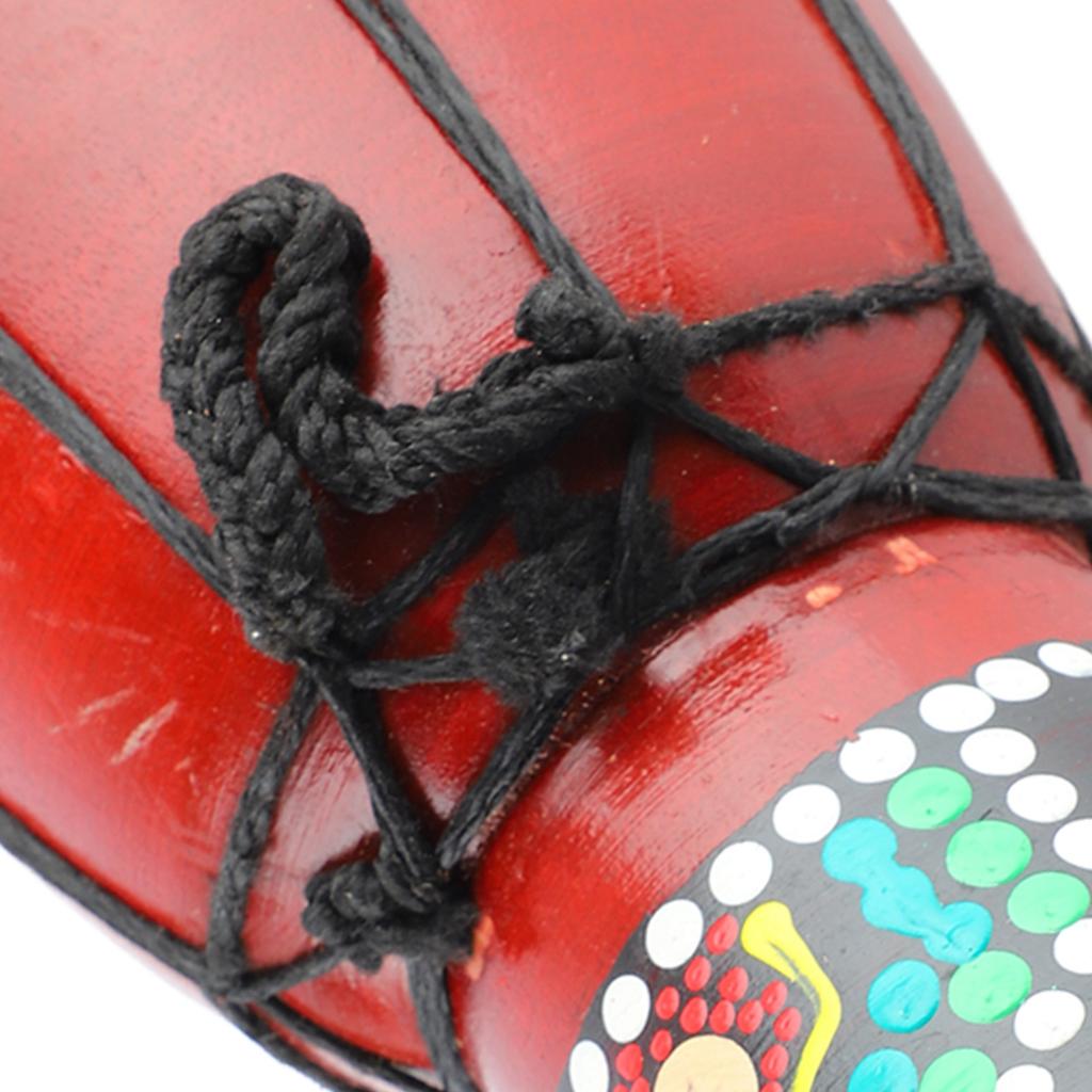 African Drum 5in Wooden Djembe Hand Percussion Instrument Crisp Sound for Kids Adults African Hand Drum African Drum Djembe Drum