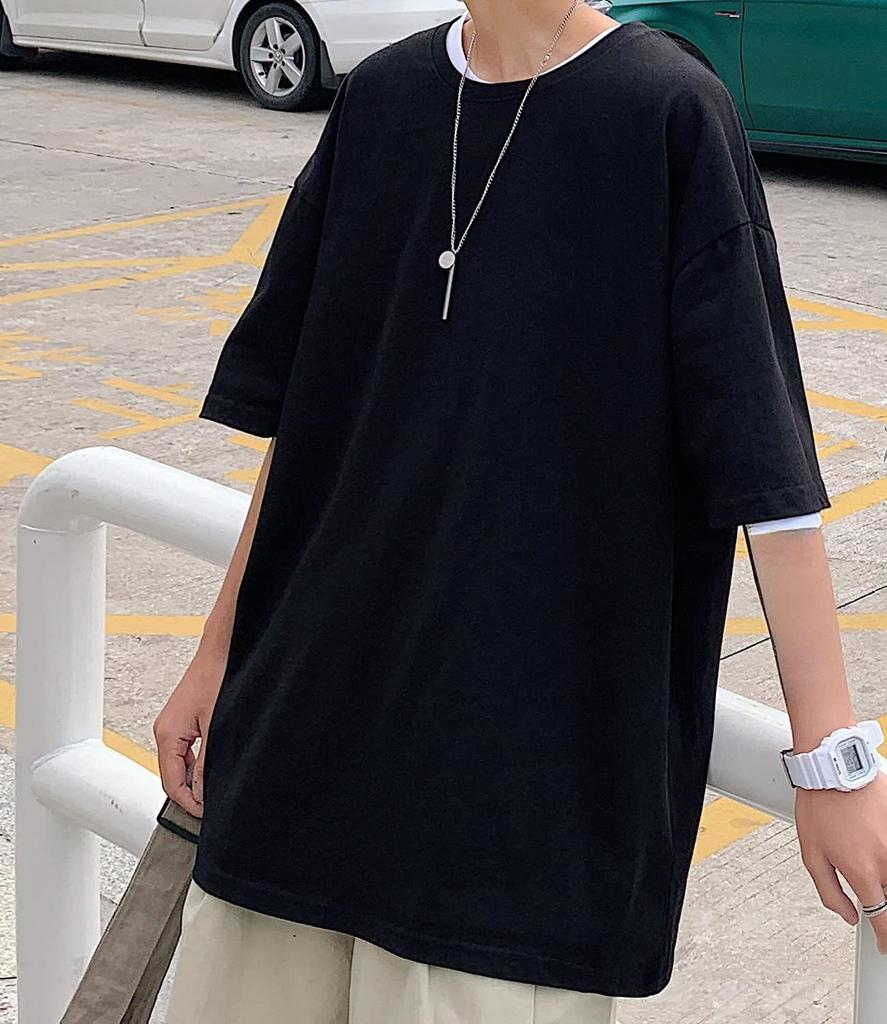 Letni krótki rękaw wzór kota miękki okrągły lato [Heone] odzież, męska koszulka, męska odzież, 100% bawełna, koszulka, lekka, sylwetka, stylowa,