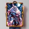 Cyberpunk Rabbit Warrior Under Moonlight Metal Poster Customized Wall Art Retro Vintage Tinplate Signs for Man Cave House Decor