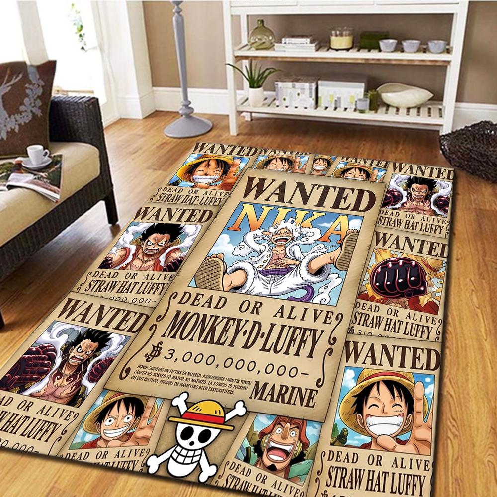 One Piece Poster Bedroom Living Room Carpet, Home Decor Cool Movie Mat Play Floor Rug -HE126
