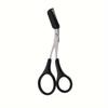 Pink Eyebrow Scissors And Comb, Plastic, For Right Hand, Beginner Eyebrow Trimming Set, For Trimming And Grooming Eyebrows