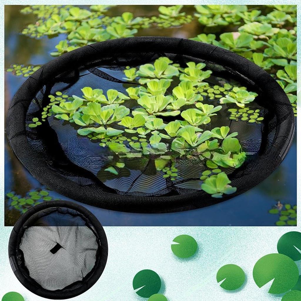 Floating Island Plant Protector Pond Basket with Fine Mesh Round Floating Flora Fish Barrier Floating Island Planter