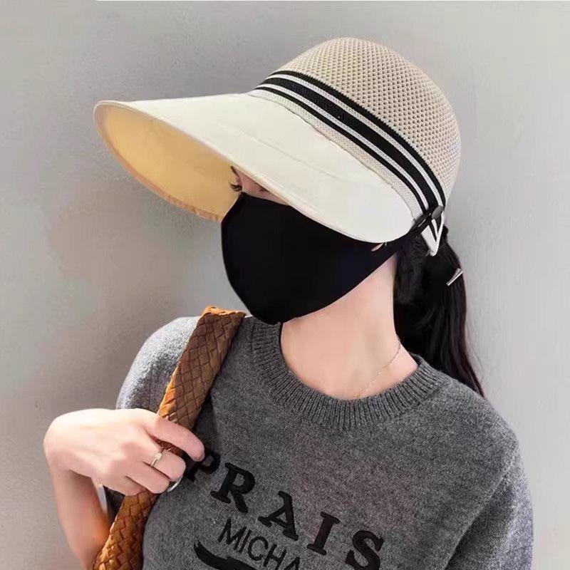 Women's Quick-Dry Duckbill Sun Hat with UV Protection, Wide Brim, and Removable Mask
