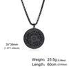 LIKGREAT Seal Of The Seven Archangels Necklaces Stainless Steel 7 Archangels Pendant Protection Amulet Vintage Kabbalah Jewelry