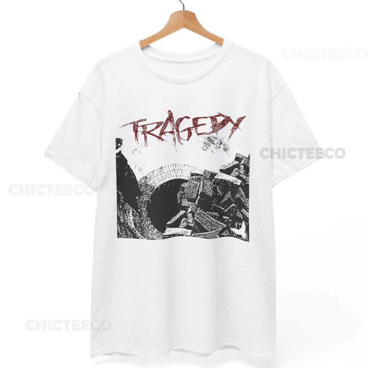 26 Tragedy T-Shirt | Punk D-Beat Crust Band Tee | Anti-Cimex Skitsystem Discharge Unisex T-Shirt L