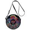 Borsa Rotonda in Vinile Retrò, Borsa Cosmetica da Cabina, Borsa Portaoggetti da Cabina, Borsa da Viaggio Multifunzionale, Borsa Rotonda.