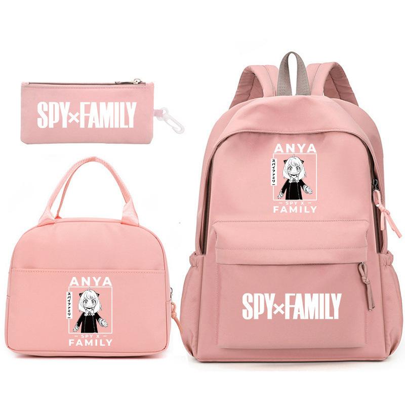 School Season Spy Playhouse Printed Backpack Pencil Bag Shoulder Bag Leisure Primary And Secondary School Students Schoolbag