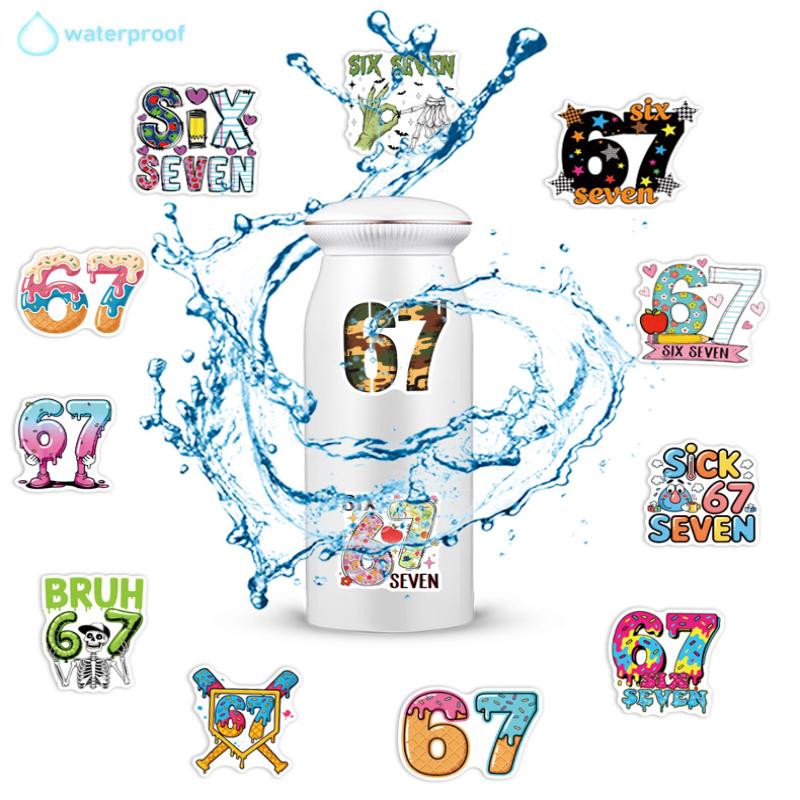 50Pcs Funny 67 Graffiti Stickers Creative Cartoon Decal Diy Luggage Phone Guitar Cup Skateboard Waterproof Sticker