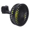 Car Rear Seat Fan USB Powered 3 Wind Speed 360 Deg Rotatable Quiet Portable Vehicle Cooling Fan for Cars SUV Motorhomes
