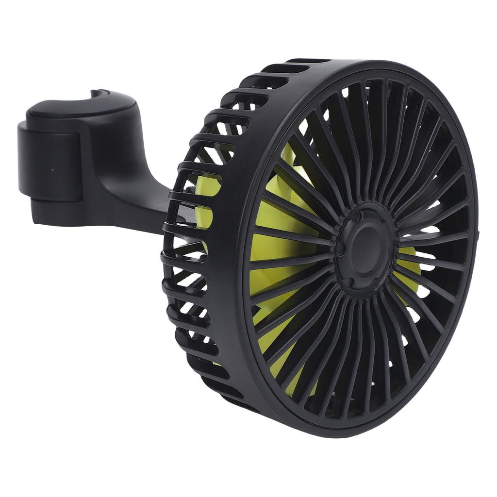 Car Rear Seat Fan USB Powered 3 Wind Speed 360 Deg Rotatable Quiet Portable Vehicle Cooling Fan for Cars SUV Motorhomes