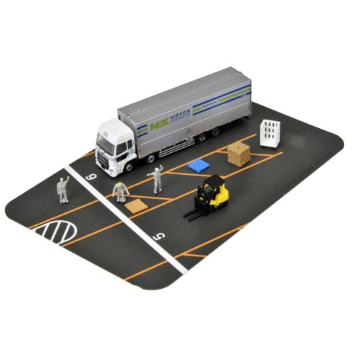 Tomytec The Truck Collection Truck Collection Site Logistics Site Wing Van Set E NX Nippon Express Diorama Supplies 329596