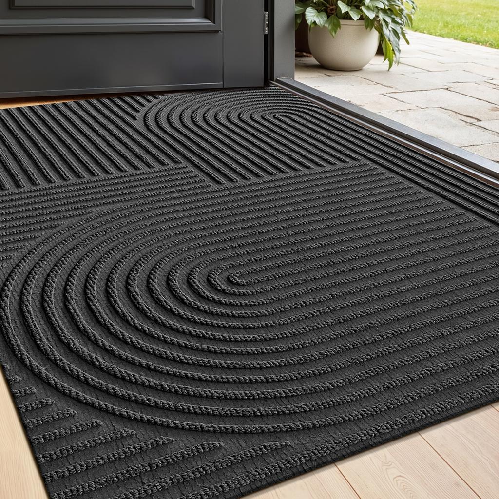 Non Slip Home Entry Mat Easy Clean Scraper Carpet Durable Outdoor Rug Ideal For Home Use Waterproof Entryway Doormat