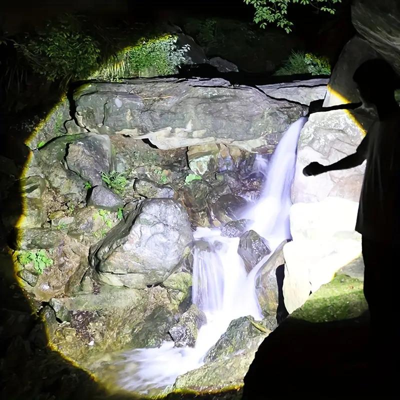 High power 300W LED aluminum alloy flashlight Type-C rechargeable flashlight,suitable for remote home,outdoor,emergency lighting and cold resistance