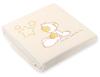 Fleece-Decke für Babys - Carlo - Teddybär mit Sternen, Creme