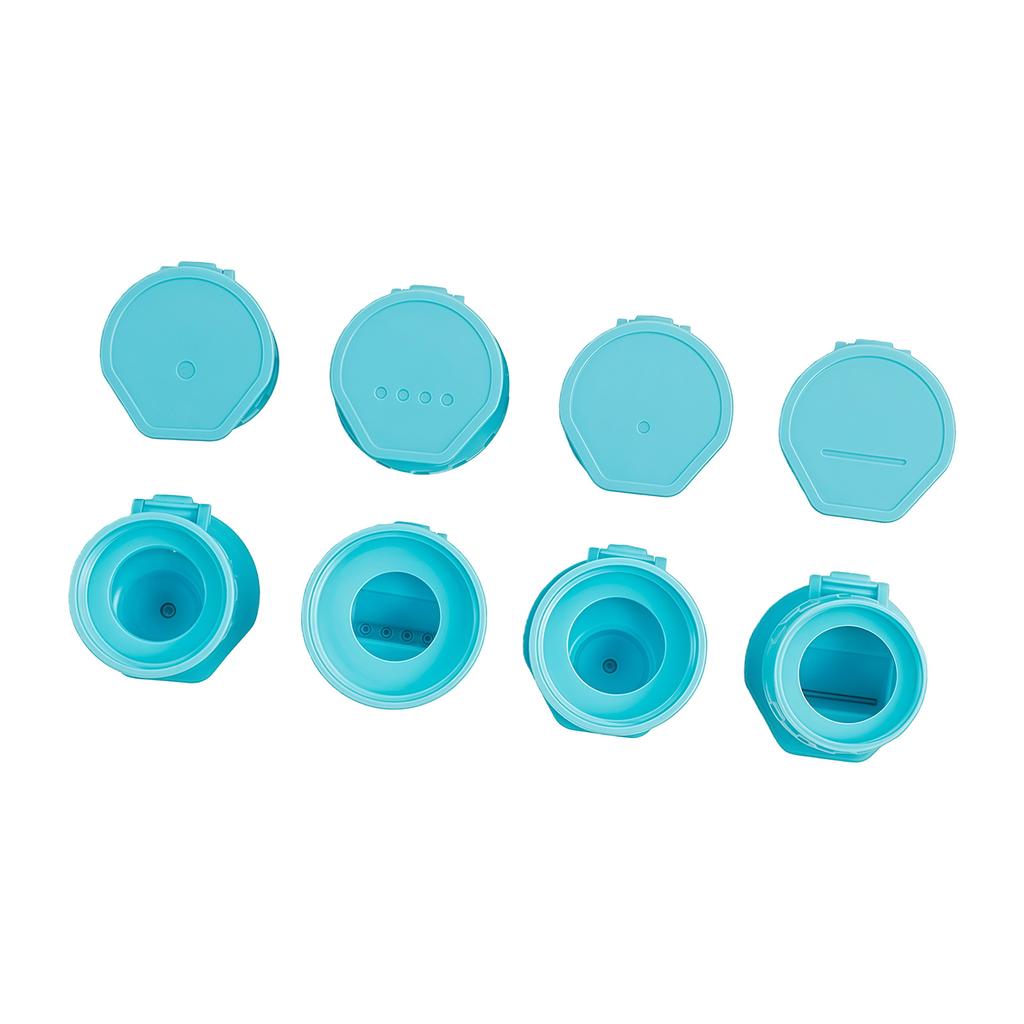 4 Piece Compacts Sauce Squeeze Bottle Cap For Condiment Dispensing Precise Control Flipped Top Screw Cap Replacement