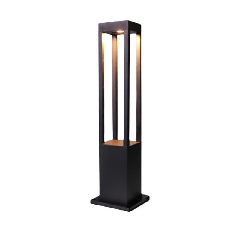 LED Square Four-Sided Landscape Bollard Light