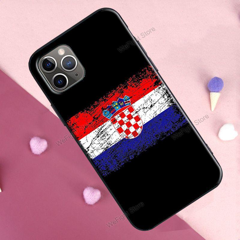 Croatia Flag Coat of Arms Case For iPhone 12 13 Pro Max Mini 7 8 Plus SE 2020 Cover For iPhone 11 Pro Max XS XR X