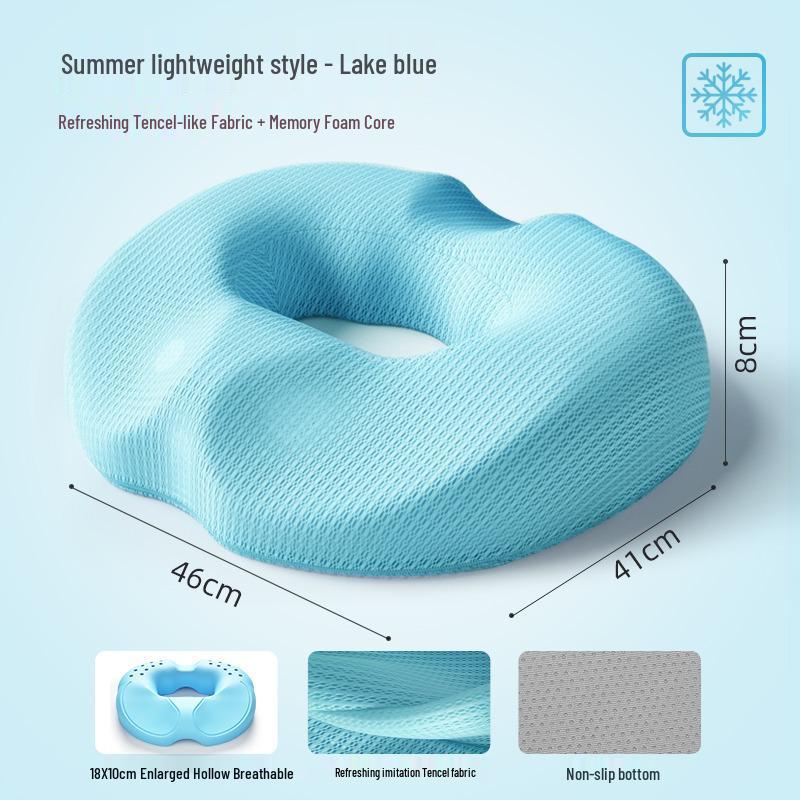 Comfortable Anti-Slip Seat Cushion for Office & Wheelchair - Relieves Pressure & Supports Posture