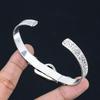 Natural Mahogany Obsidian Gemstone Bangle Brown Adjustable 925 Sterling Silver