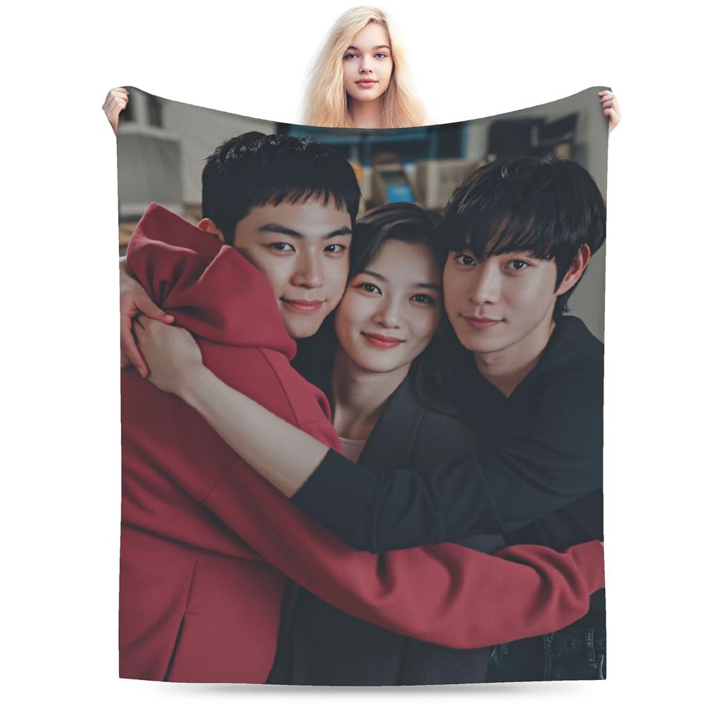 Dear X Warm Soft Blanket Students Plush Throw Blanket Funny Bedroom Flannel Bedspread Sofa Bed Cover