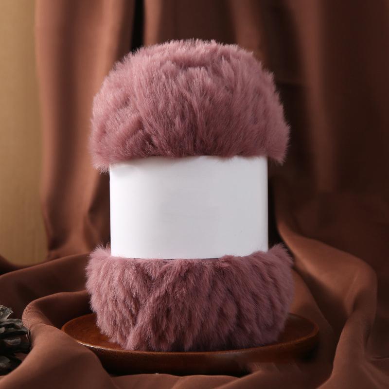 Wool Circle Solid Color Yarn Hand Woven Diy Scarf Hat Sweater Medium Thick Merino Wool Thread Soft And Comfortable Fluffy
