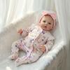 18" Floral Romper Reborn Doll - Meadow Birthday/Christmas Gift for Kids