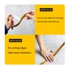 50m/Roll Black Gold Silver Floor Edging Waterproof Seam Wall Stickers Wall Gap Ceiling Home Decoration Self-adhesive Tile Tape
