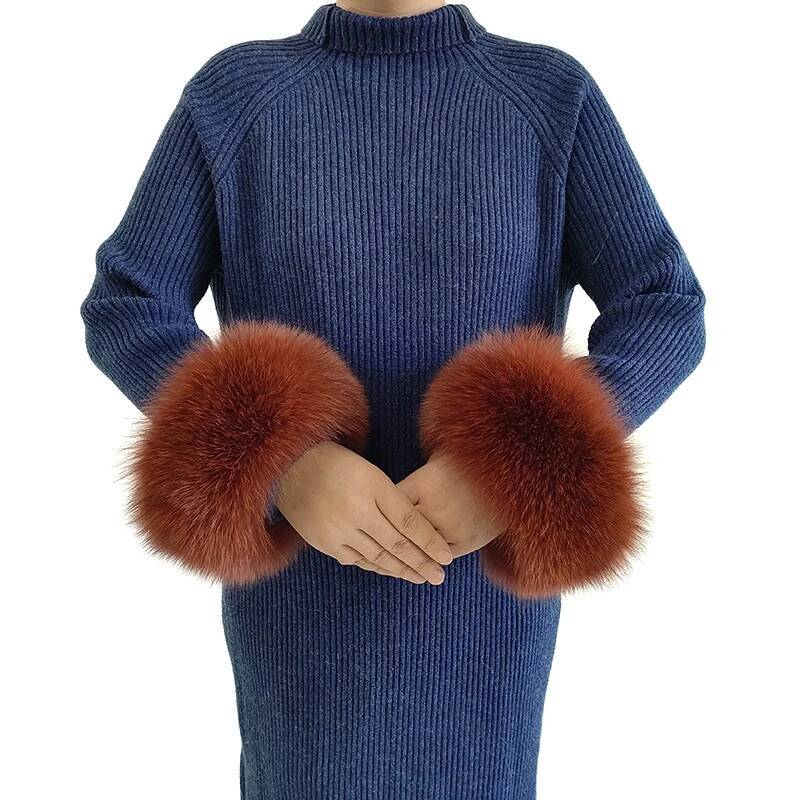 Winter Natural 100% Real Fox Fur