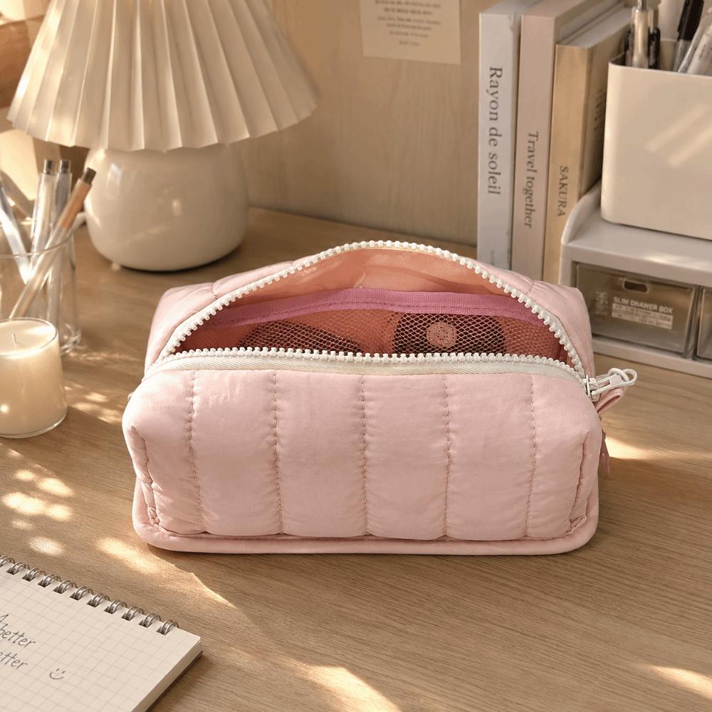 Solid Color Pencil Case Toast Shape Stationery Bag Durable Pen Bag  School Supplies