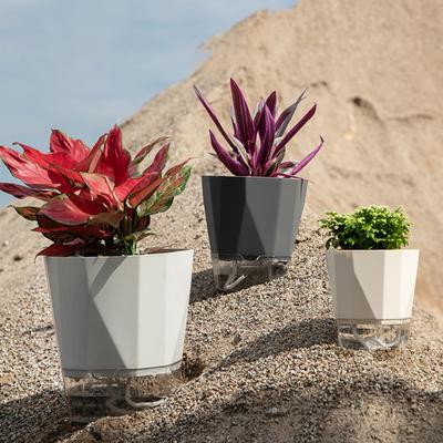 Breathable Holes Visible Water Level Flower Pot Lazy Automatic Water-Absorbing Flowerpot Garden Supplies