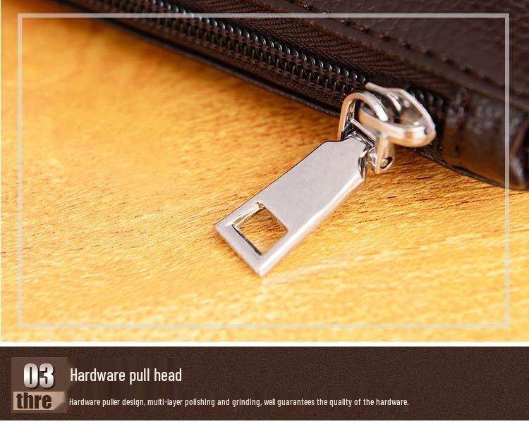 Lychee-Narben Leichtgewichtige Echtes Leder Lange Reißverschluss-Geldbörse-Clutch: Große Kapazität, Superweich, Einfache Handytasche