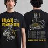 Camiseta Vintage Oversized Rara de Maiden 50 Aniversario World Piece World Tour 1983 Top de Alta Gama para Hombres y Mujeres Ropa Cómoda Y2k Femenina Masculina