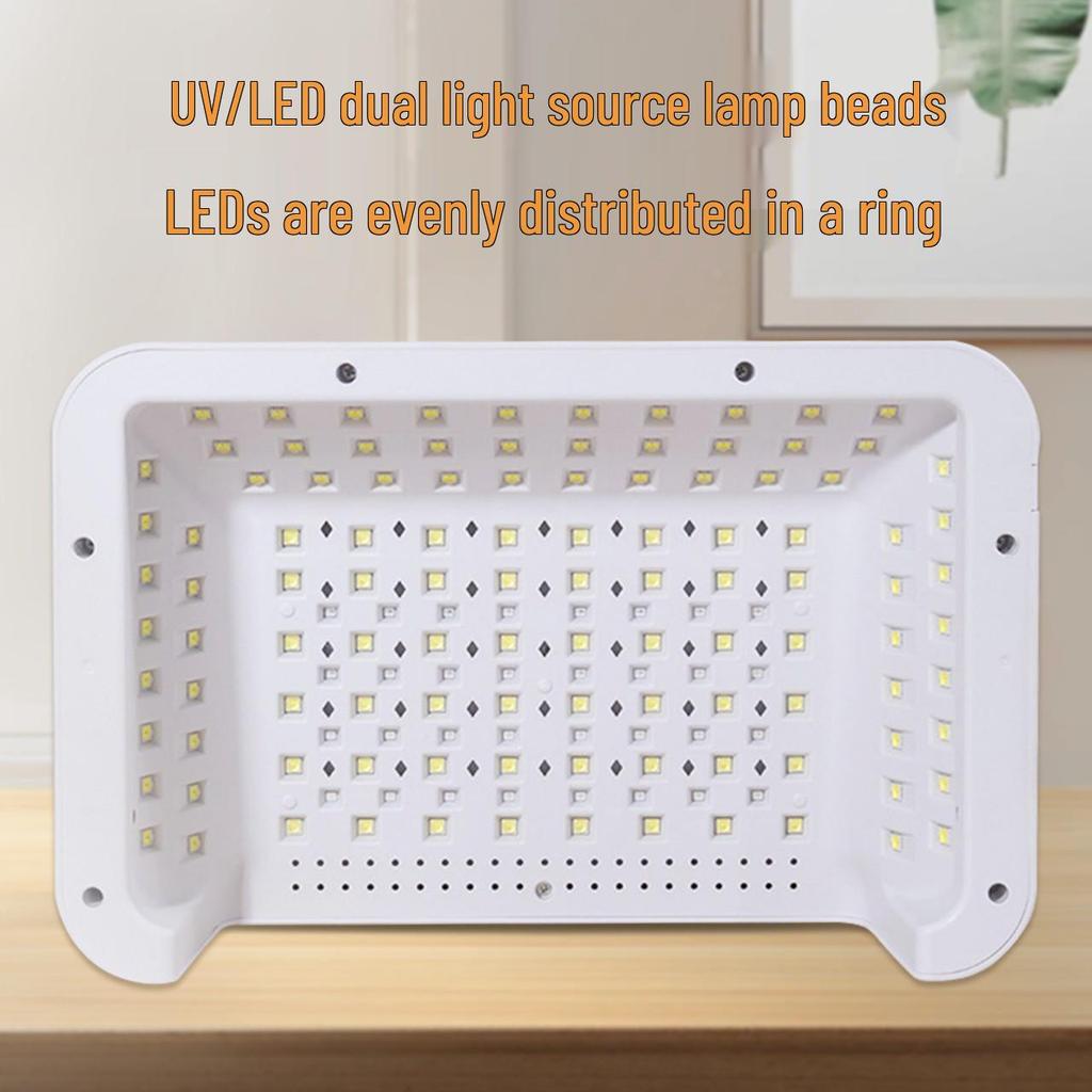 288W High-Power Quick-Dry Nail Curing Lamp, Phototherapy Machine for Wearable Nails