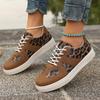 New Flat Leopard Print Lace-up Casual Sports Shoes