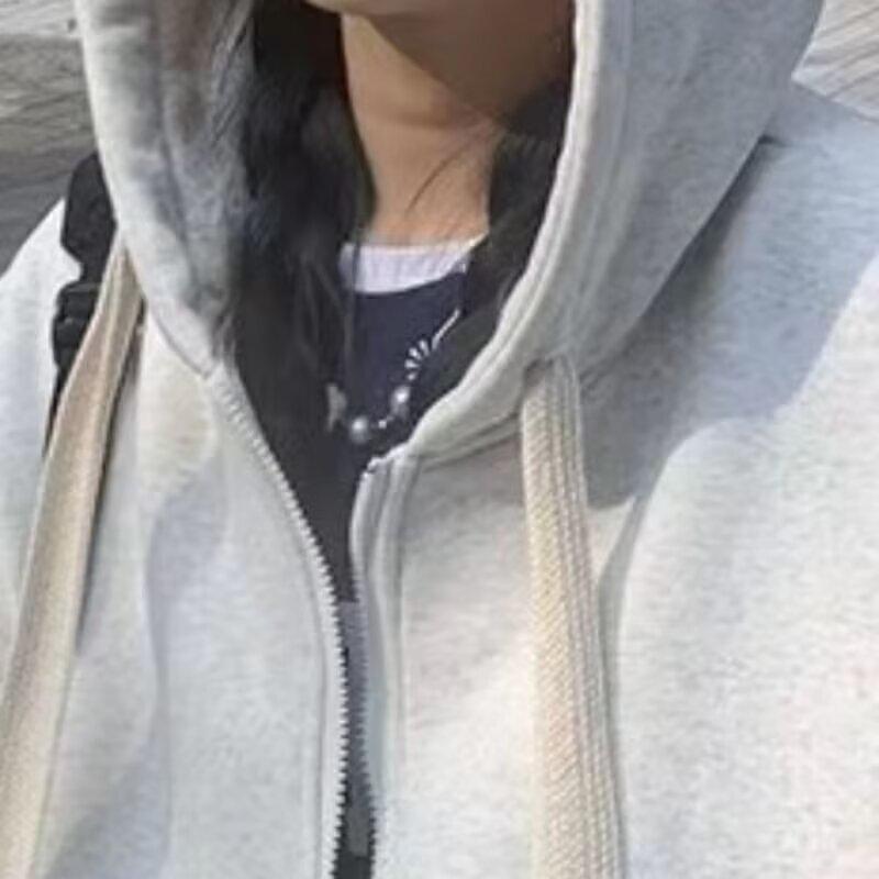 Męski Kardigan z Siatki i Kapturem - Wiosna/Jesień, Luźny Krój, Duże Rozmiary, Modny Styl Studencki, Uniwersalna Kurtka dla Pary.