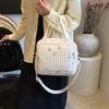 Mama Tasche Niedlicher Bestickter Bär Blume Handtasche Schultertaschen Tragbar Große Kapazität Aufbewahrung Umhängetasche