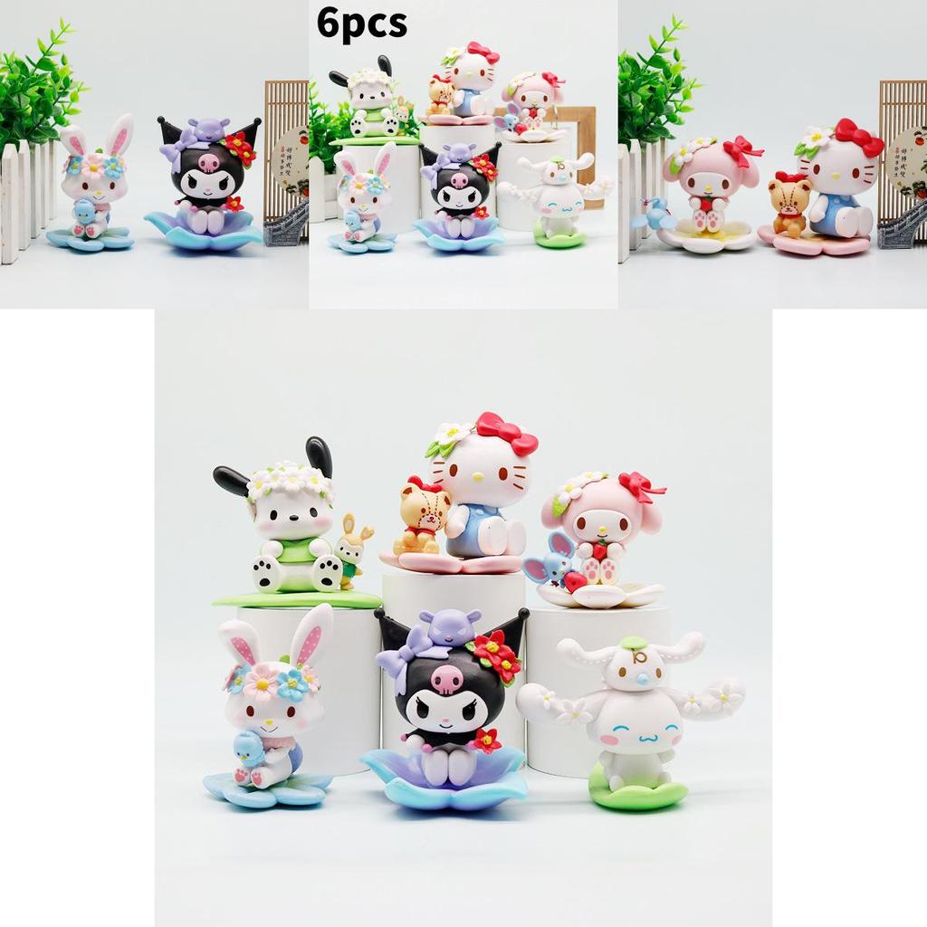 Flowers Melody Pvc Car Dashboard Decor Figurine For Kids And Teens