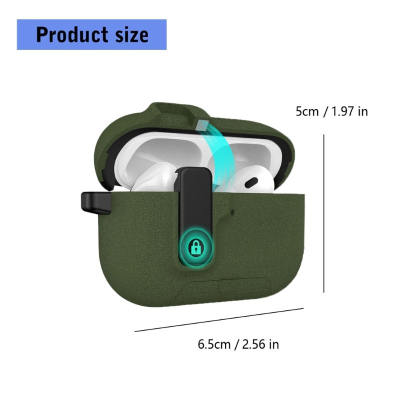Shockproof Protective Case Phone Stand Case Magnetic Auto Lock TPU Shockproof Protective Sleeve for Wireless Earbuds