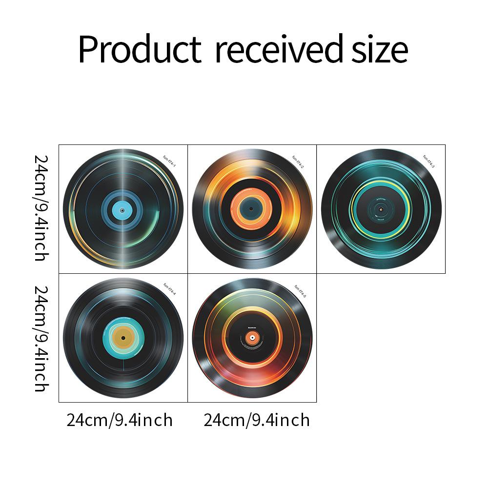 Fun-f74 Music Records Living Room Bedroom Home Background Landscaping Decorative Wall Stickers