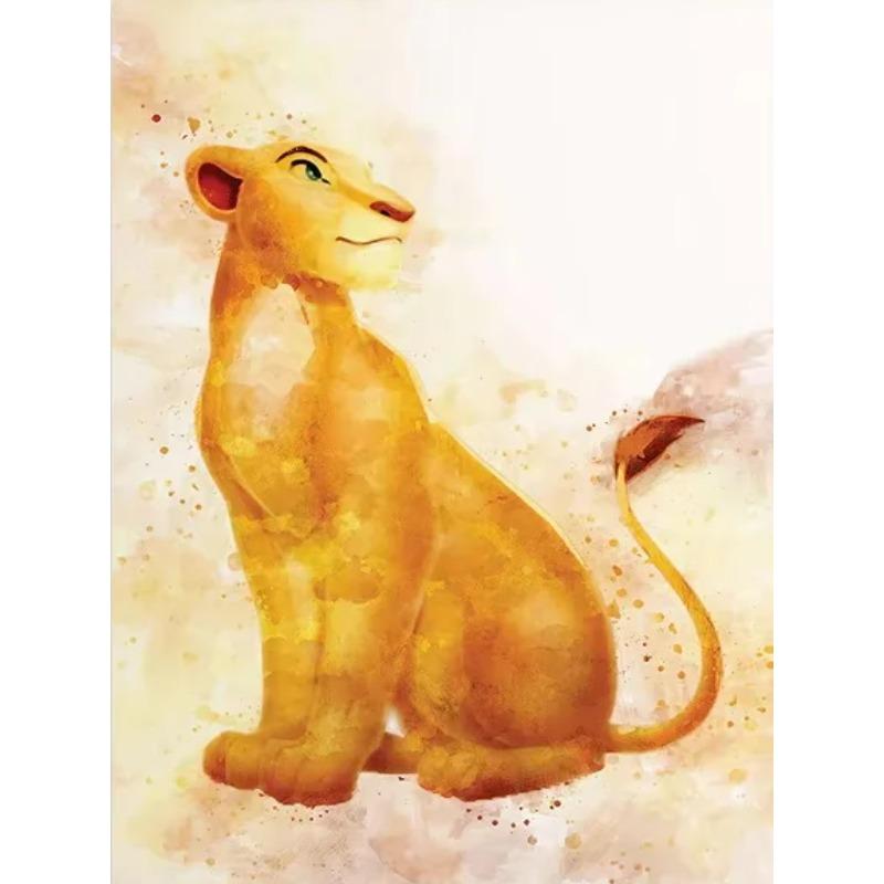 Walt Disney The Lion King Movie Poster Print Watercolor Simba Hakuna Matata Canvas Painting Wall Art Cartoon Animals Home Decor