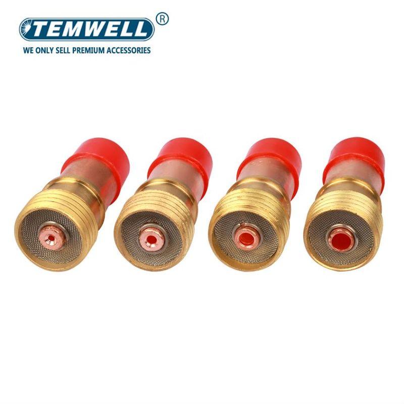 5Pcs 1.0/1.6/2.4/3.2mm TIG Gas Lens Collet Body 17GL040 17GL116 17GL332 17GL18 For TIG WP17 18 26 Welding Torch Accessories