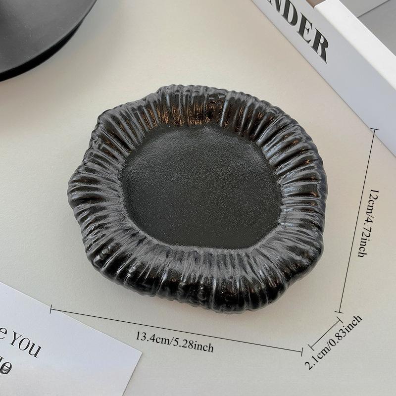 

Jewelry Storage Tray Irregular Circular Jewelry Display Rack Foyer Storage Home Soft Decoration Artistic Ornaments чёрный