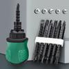 7PCS For Mini Ratchet Screwdriver with Dual Direction Rotation and Bit Storage